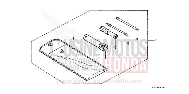 WERKZEUGE von CB1300 Super Bold'or ABS VORTEX PURPLE METALLIC (RP140) von 1995